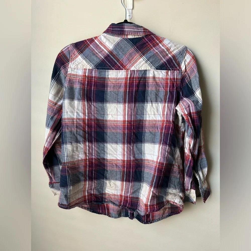 Faded Glory Women’s Plaid Flannel Shirt Size M (8-10) - Picture 3 of 5
